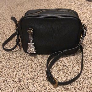 JCrew signet Italian leather crossbody